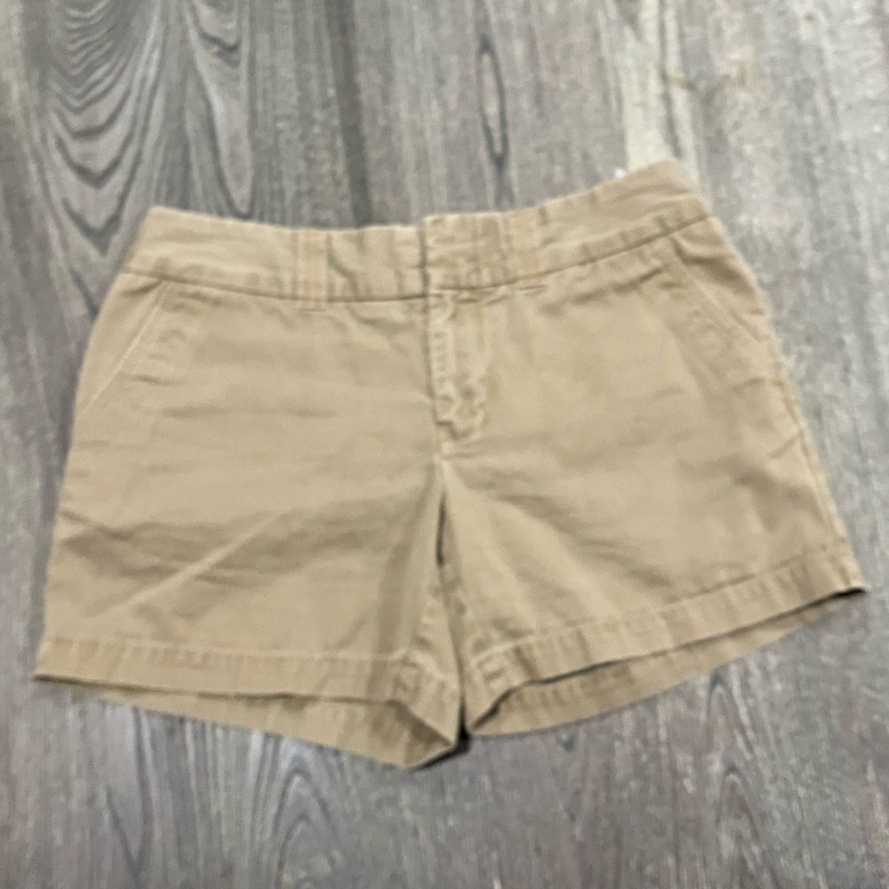 Tommy Hilfiger Chino Shorts Flat Front Mid-Rise Pockets Cotton Brown Size 4